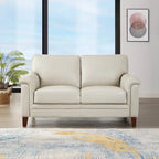 Hydeline Westcott Sofagarnitur aus vollnarbigem Leder mit Sofa, Loveseat und Sessel, Memory-Schaum und Federn