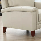 Hydeline Westcott Sofagarnitur aus vollnarbigem Leder mit Sofa, Loveseat und Sessel, Memory-Schaum und Federn