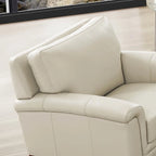 Hydeline Westcott Sofagarnitur aus vollnarbigem Leder mit Sofa, Loveseat und Sessel, Memory-Schaum und Federn