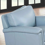 Hydeline Westcott Sofagarnitur aus vollnarbigem Leder mit Sofa, Loveseat und Sessel, Memory-Schaum und Federn