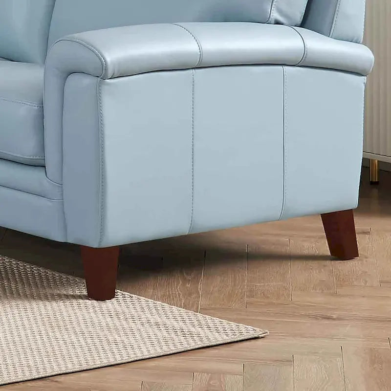 Hydeline Westcott Sofagarnitur aus vollnarbigem Leder mit Sofa, Loveseat und Sessel, Memory-Schaum und Federn