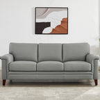 Hydeline Westcott Sofagarnitur aus vollnarbigem Leder mit Sofa, Loveseat und Sessel, Memory-Schaum und Federn