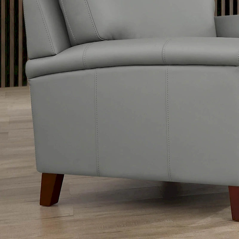 Hydeline Westcott Sofagarnitur aus vollnarbigem Leder mit Sofa, Loveseat und Sessel, Memory-Schaum und Federn