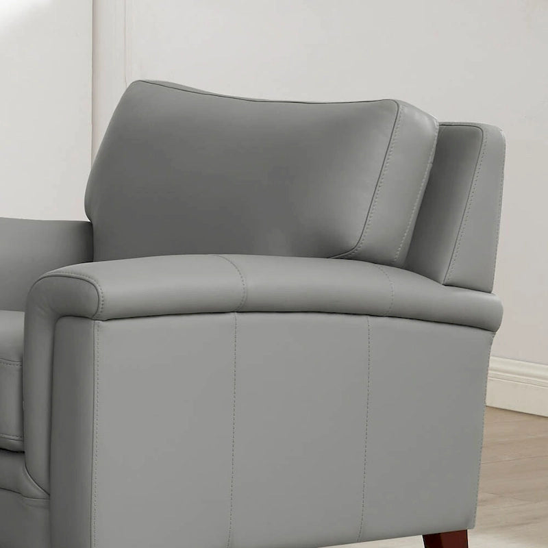 Hydeline Westcott Sofagarnitur aus vollnarbigem Leder mit Sofa, Loveseat und Sessel, Memory-Schaum und Federn