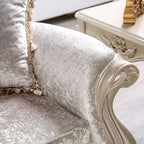 Furniture of America Clarissa tradycyjny zestaw sof z pikowanym guzikami oparciem i poduszką dekoracyjną