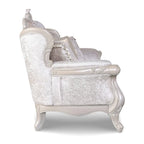 Furniture of America Clarissa tradycyjny zestaw sof z pikowanym guzikami oparciem i poduszką dekoracyjną