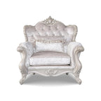 Furniture of America Clarissa tradycyjny zestaw sof z pikowanym guzikami oparciem i poduszką dekoracyjną