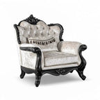 Furniture of America Clarissa tradycyjny zestaw sof z pikowanym guzikami oparciem i poduszką dekoracyjną