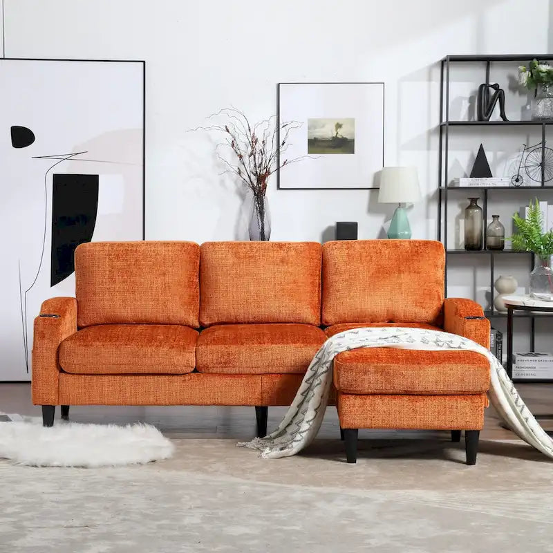 Sofa ze schowkiem / sofa do salonu, przytulna sofa modułowa
