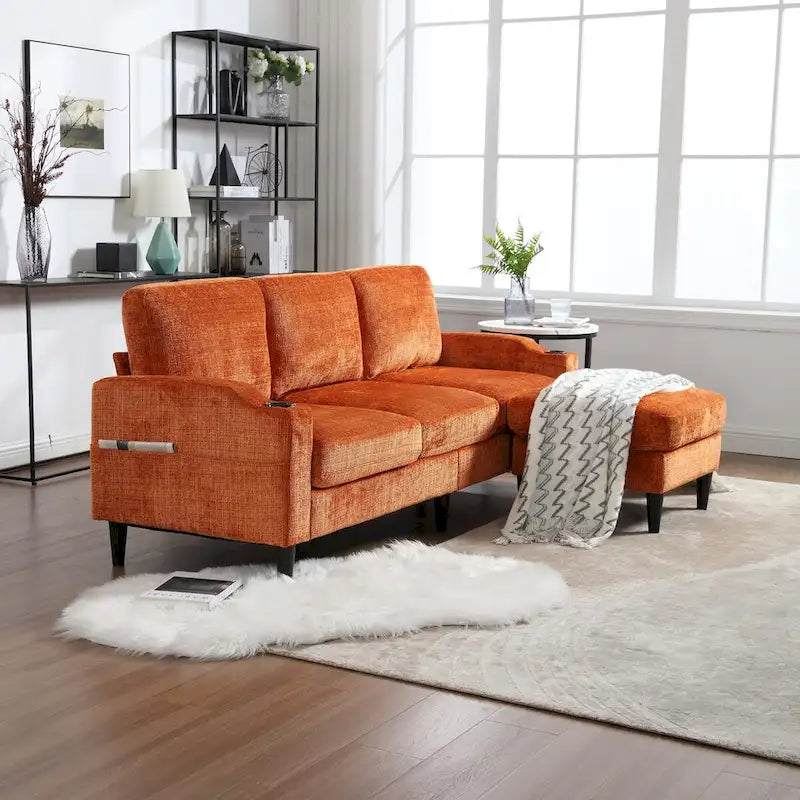 Sofa ze schowkiem / sofa do salonu, przytulna sofa modułowa