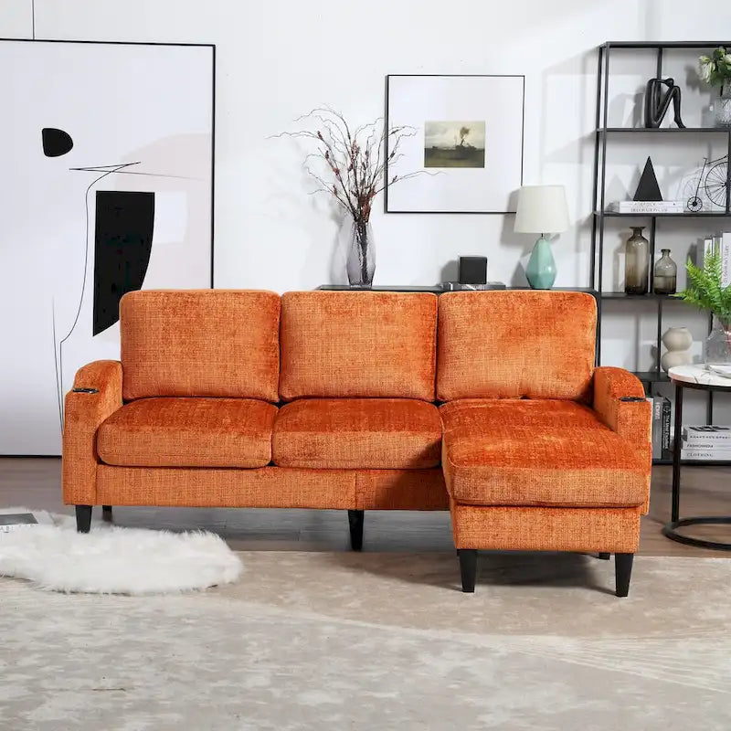 Sofa ze schowkiem / sofa do salonu, przytulna sofa modułowa