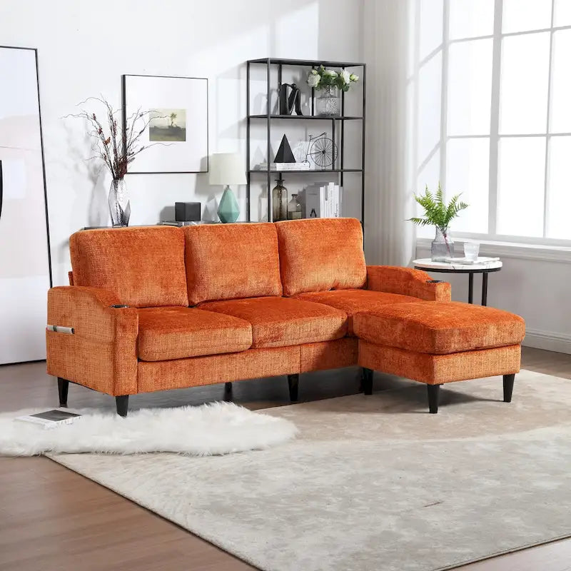 Sofa ze schowkiem / sofa do salonu, przytulna sofa modułowa