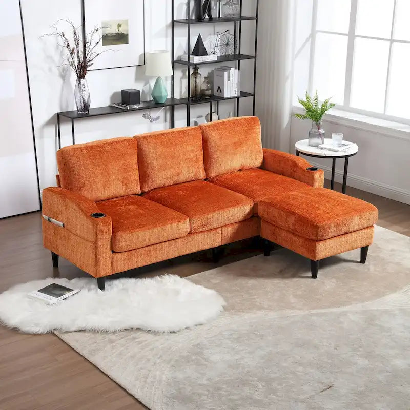 Sofa ze schowkiem / sofa do salonu, przytulna sofa modułowa