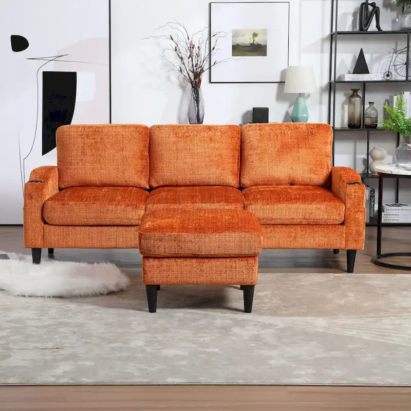 Sofa ze schowkiem / sofa do salonu, przytulna sofa modułowa