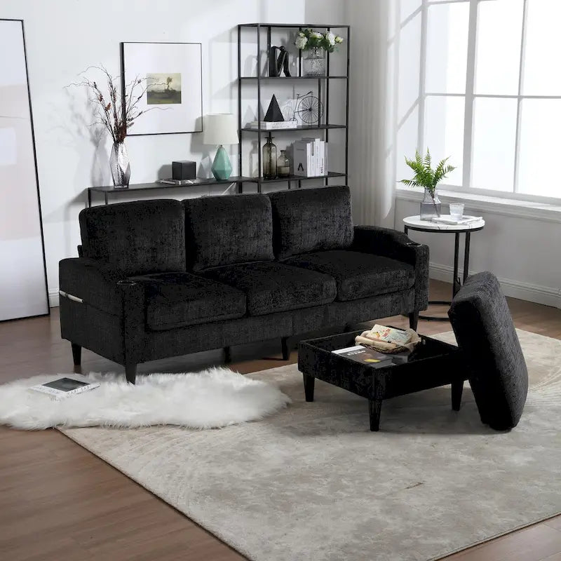 Sofa ze schowkiem / sofa do salonu, przytulna sofa modułowa