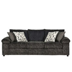 Roundhill Furniture Nason-set met ribfluwelen bank en loveseat
