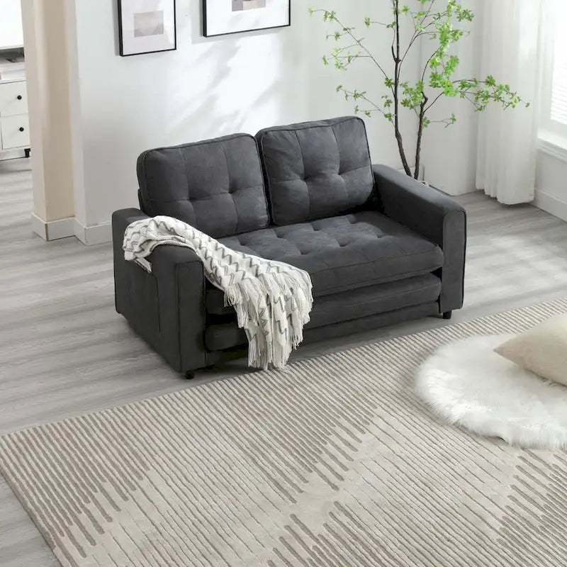 Sofa 3-krotnie składana, rozkładana sofa futon z funkcją spania