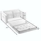Sofa 3-krotnie składana, rozkładana sofa futon z funkcją spania