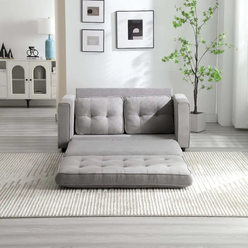 Sofa 3-krotnie składana, rozkładana sofa futon z funkcją spania