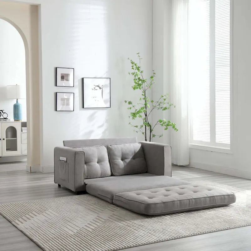 Sofa 3-krotnie składana, rozkładana sofa futon z funkcją spania