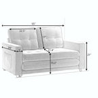Sofa 3-krotnie składana, rozkładana sofa futon z funkcją spania