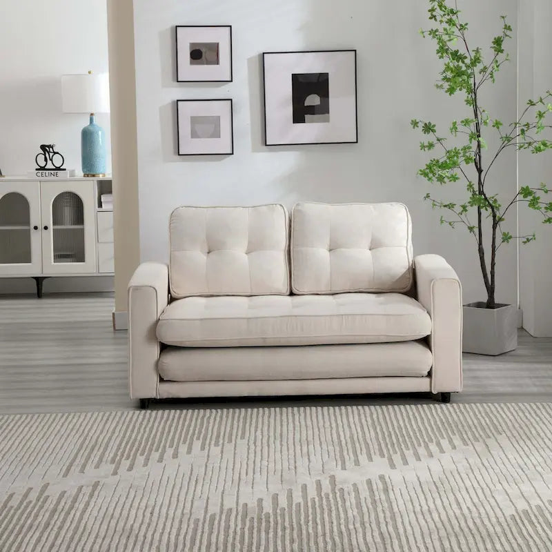 Sofa 3-krotnie składana, rozkładana sofa futon z funkcją spania