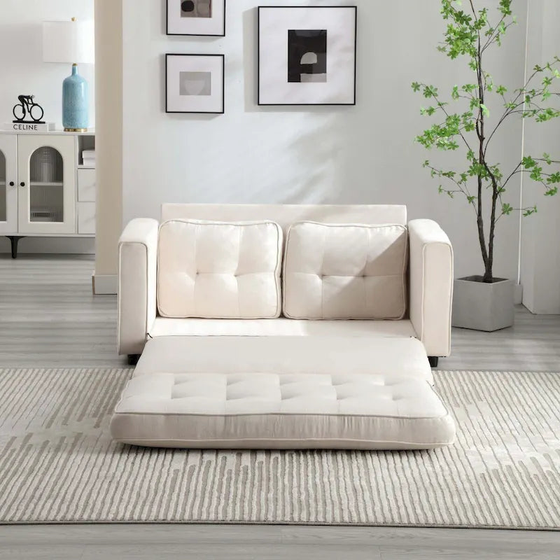 Sofa 3-krotnie składana, rozkładana sofa futon z funkcją spania