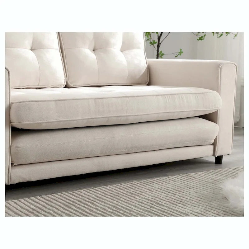 Sofa 3-krotnie składana, rozkładana sofa futon z funkcją spania