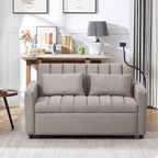 Converteerbare slaapbank-loveseat van 55.9 inch met drie USB-poorten