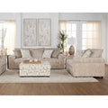 Roundhill Furniture Nason Set aus Sofa, Loveseat und Hocker mit Breitcordbezug