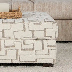 Roundhill Furniture Nason Set aus Sofa, Loveseat und Hocker mit Breitcordbezug