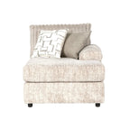 Sofá seccional con chaise y sillón de pana de canal ancho Nason de Roundhill Furniture