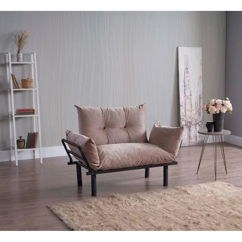 Sona, rozkładana sofa futon z ramą składaną