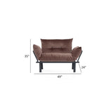 Sona, rozkładana sofa futon z ramą składaną