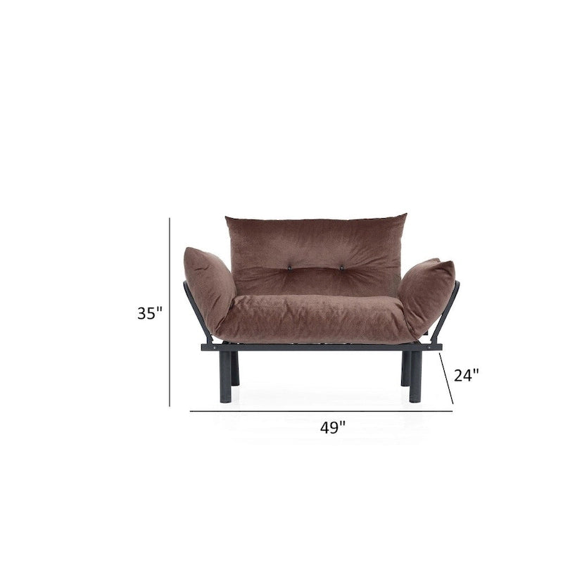 Sona, rozkładana sofa futon z ramą składaną