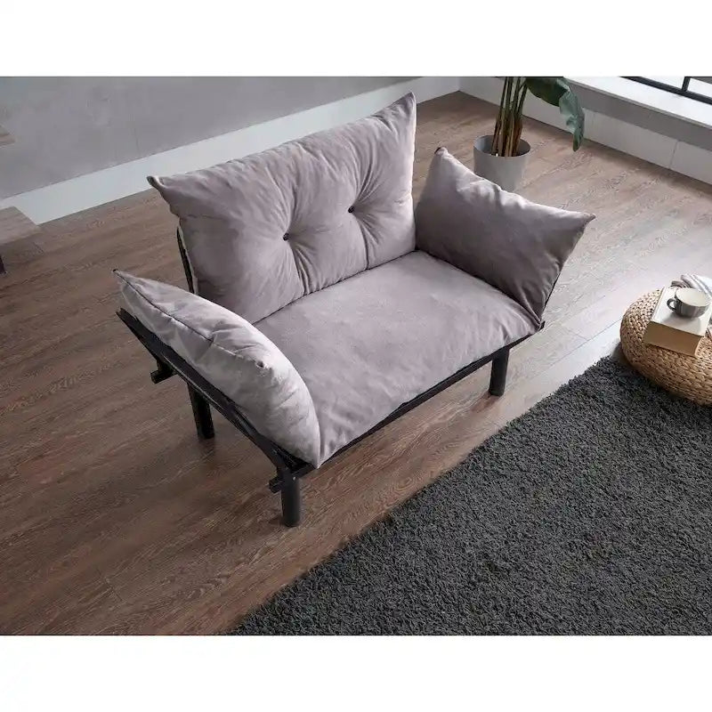Sona, rozkładana sofa futon z ramą składaną