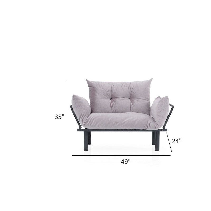 Sona, rozkładana sofa futon z ramą składaną