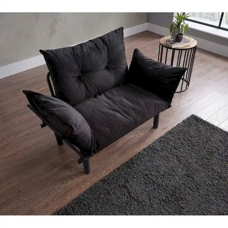 Sona, rozkładana sofa futon z ramą składaną
