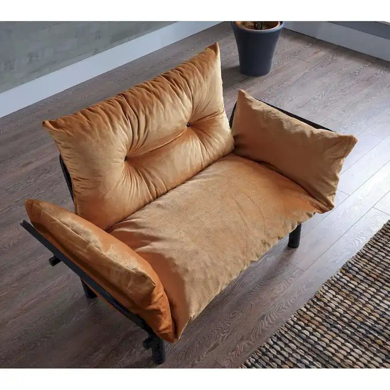 Sona, rozkładana sofa futon z ramą składaną