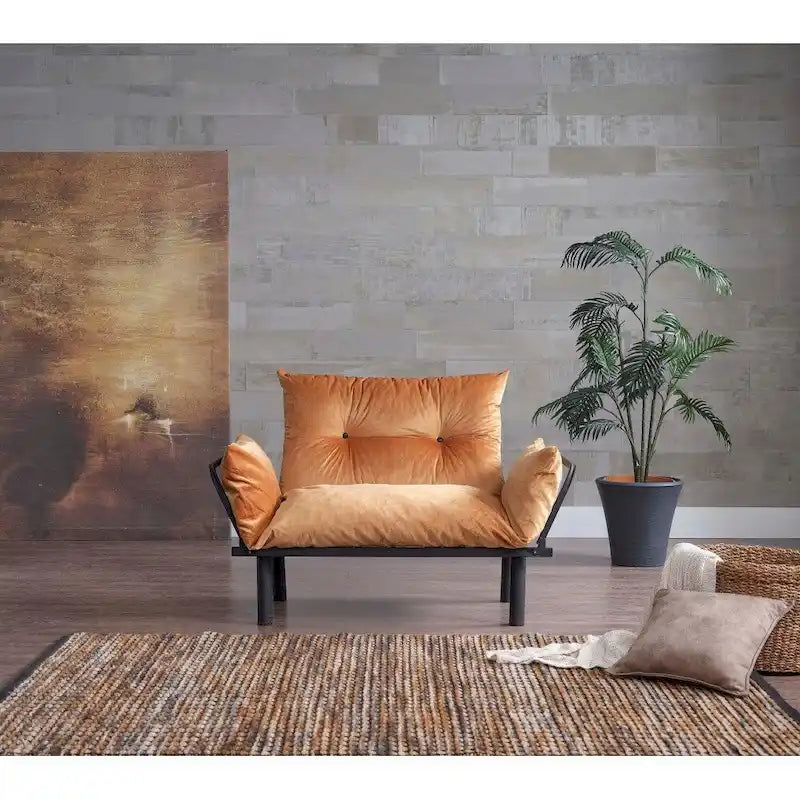Sona, rozkładana sofa futon z ramą składaną