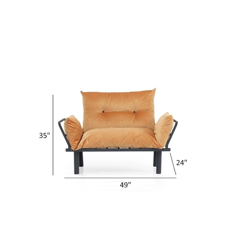 Sona, rozkładana sofa futon z ramą składaną