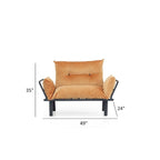 Sona, rozkładana sofa futon z ramą składaną