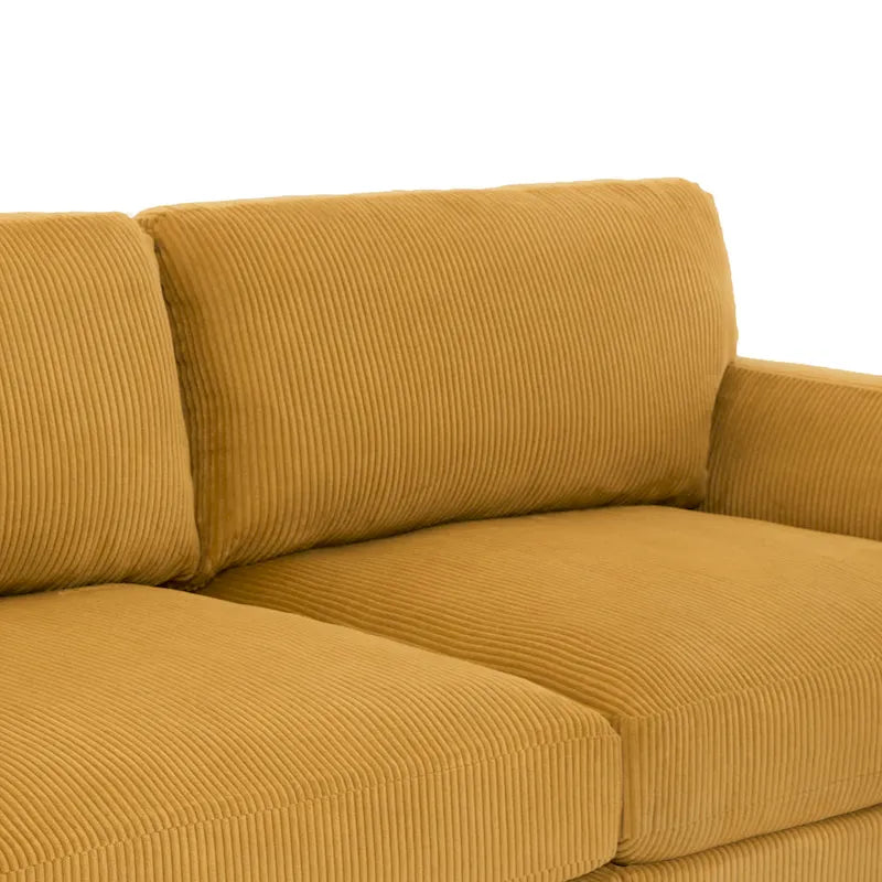 Sofá seccional cama de pana 90 para descansar