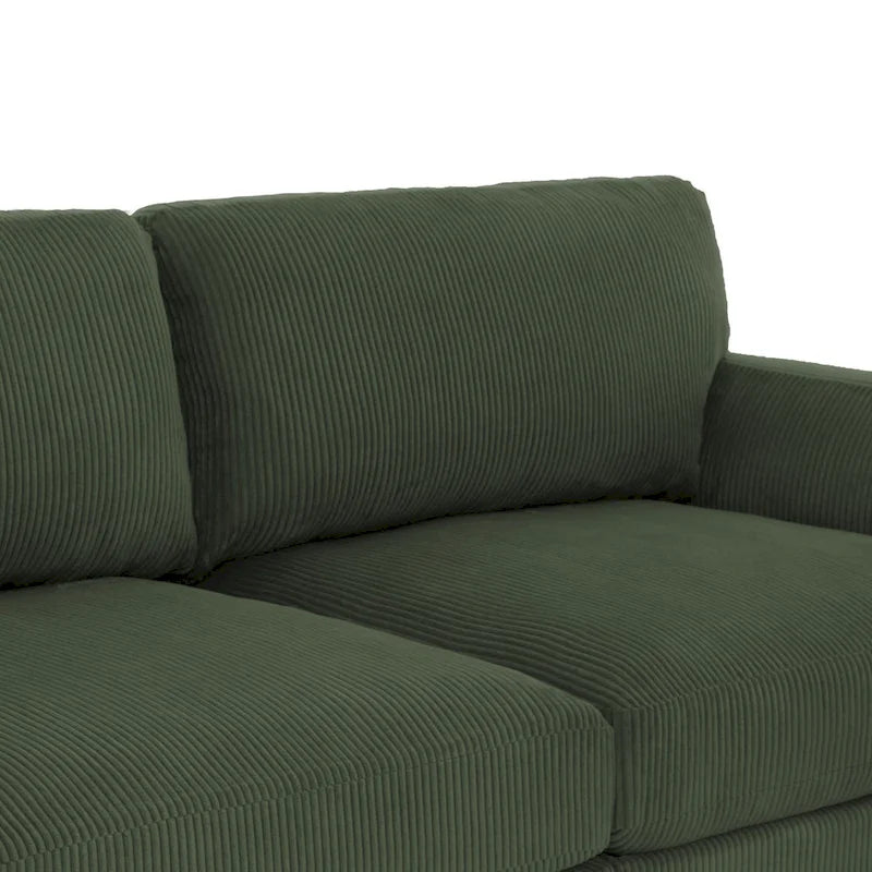 Sofá seccional cama de pana 90 para descansar