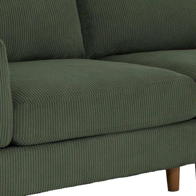 Sofá seccional cama de pana 90 para descansar