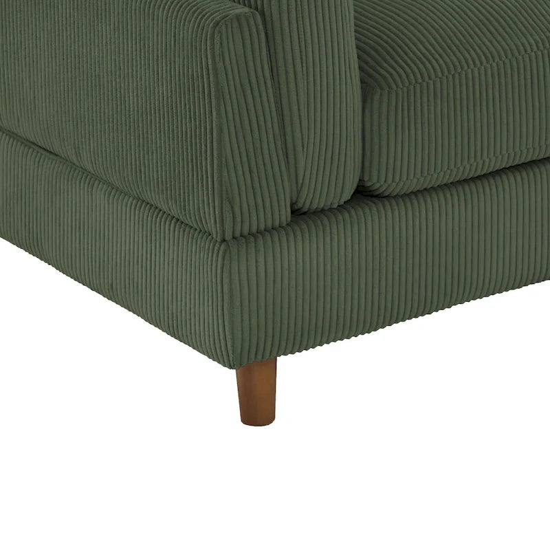 Sofá seccional cama de pana 90 para descansar