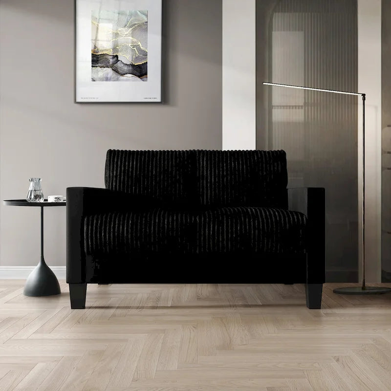 CraftPorch Corduroy - 2-osainen moderni olohuonekalusto vuosisadan puolivälin tyyliin, samettiverhoilu