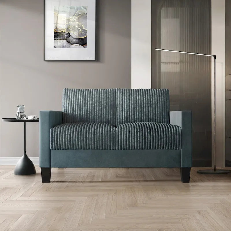 CraftPorch Corduroy - 2-osainen moderni olohuonekalusto vuosisadan puolivälin tyyliin, samettiverhoilu