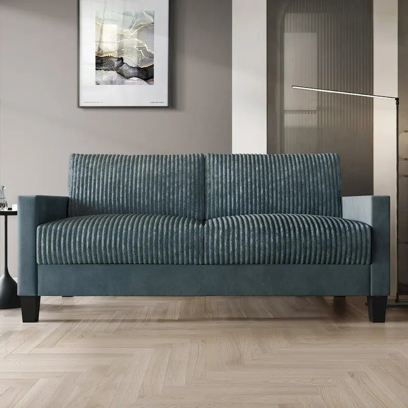 CraftPorch Corduroy - 2-osainen moderni olohuonekalusto vuosisadan puolivälin tyyliin, samettiverhoilu