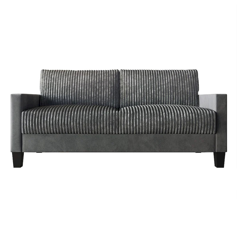 CraftPorch Corduroy - 2-osainen moderni olohuonekalusto vuosisadan puolivälin tyyliin, samettiverhoilu